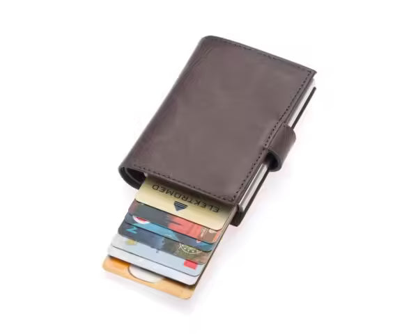 Portefeuille unisexe en cuir véritable Westpolo Alex avec grand porte-cartes (5570)