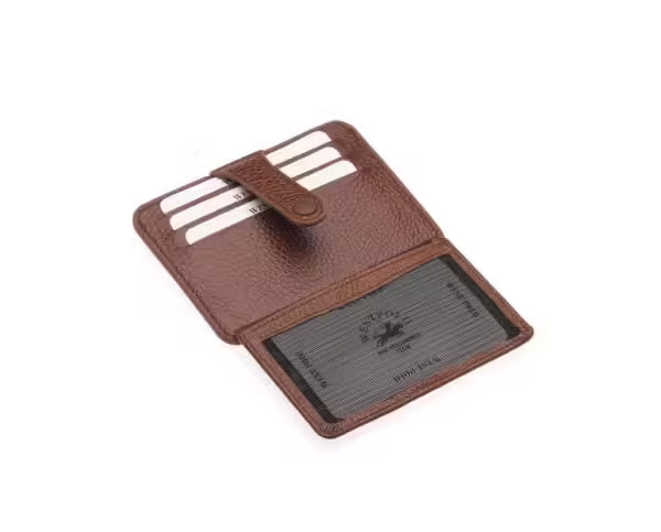 Porte-cartes unisexe multicompartiments Westpolo Carpi en cuir véritable Flirt (115)