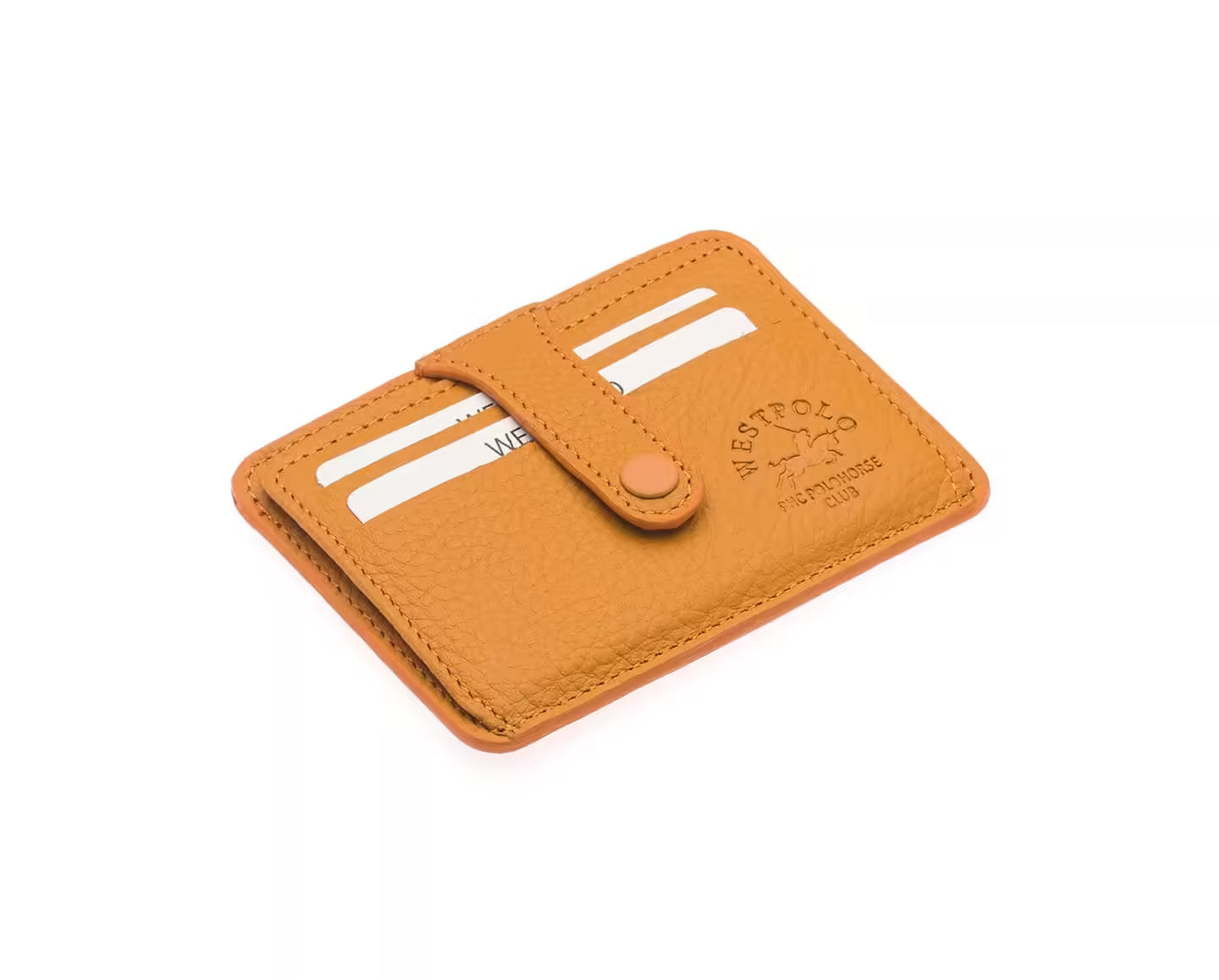 Porte-cartes unisexe multicompartiments Westpolo Carpi en cuir véritable Flirt (115)