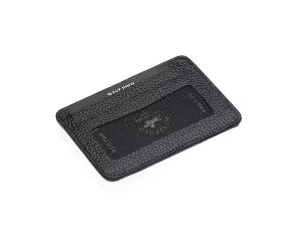 Porte-cartes unisexe multicompartiments Westpolo Carpi en cuir véritable Flirt (115)
