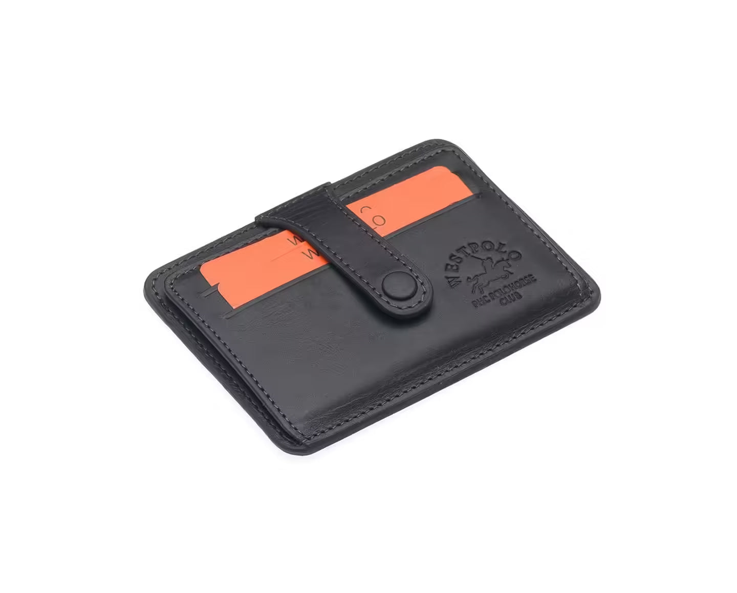 Westpolo Carpi Multi Compartment Unisex Genuine Flirt Leather Card Holder (115C)