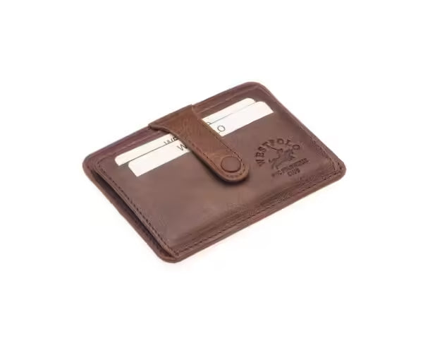 Westpolo Carpi Multi Compartment Unisex Genuine Flirt Leather Card Holder (115C)