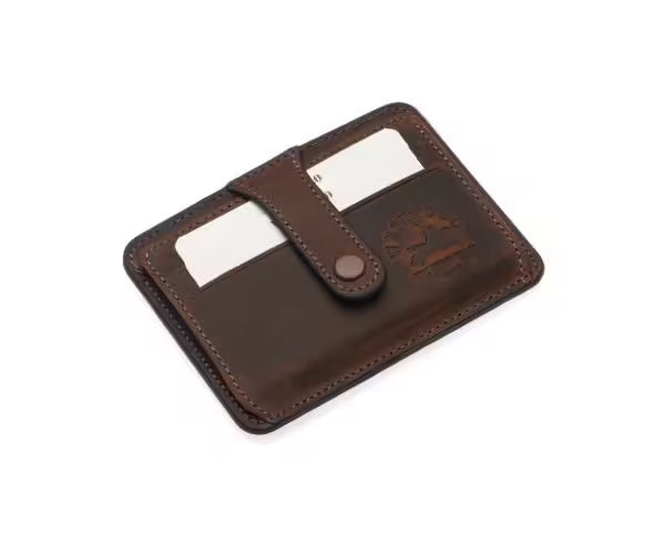 Westpolo Carpi Multi Compartment Unisex Genuine Flirt Leather Card Holder (115C)