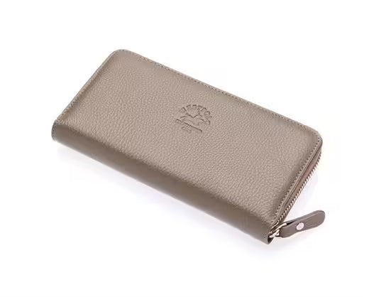 Portefeuille zippé en cuir véritable pour femme Westpolo Fiora (472)