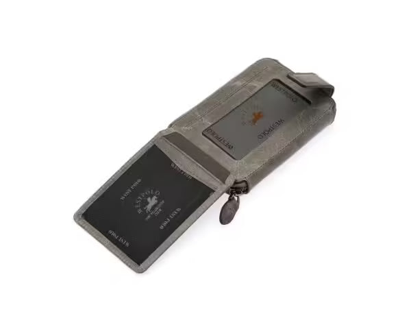 Westpolo Genuine Crazy Tumbled Leather Vintage Card Holder Wallet (1795C)