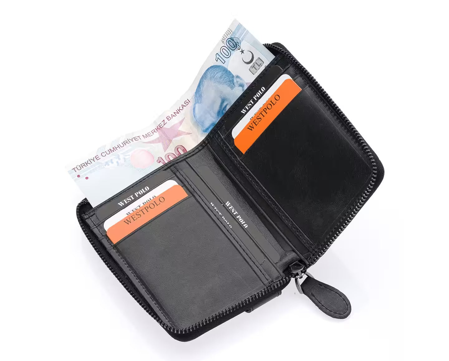 Westpolo Genuine Crazy Tumbled Leather Vintage Card Holder Wallet (1795C)