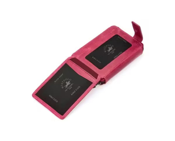 Westpolo Genuine Crazy Tumbled Leather Vintage Card Holder Wallet (1795C)