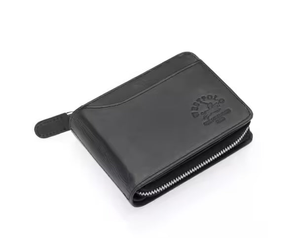 Portefeuille porte-cartes vintage Westpolo en cuir véritable Crazy Tumbled Leather (545C)