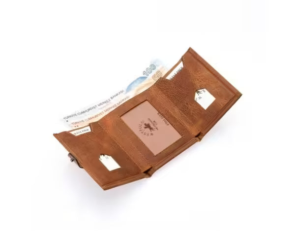 Westpolo Genuine Tumbled Leather Wallet Card Holder (1018C)