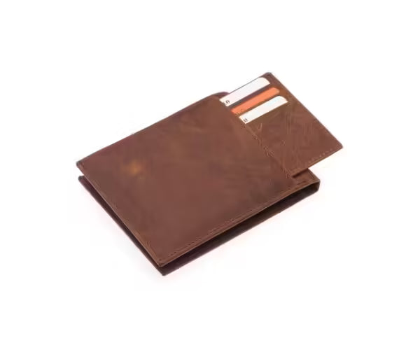 Westpolo Genuine Tumbled Crazy Leather Wallet Card Holder (1440C)