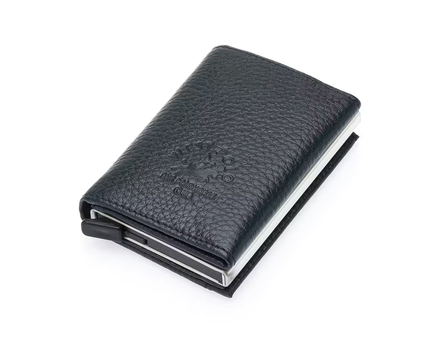 Westpolo Mries Unisex Genuine Guti Leather Mechanism Wallet Card Holder (5540)