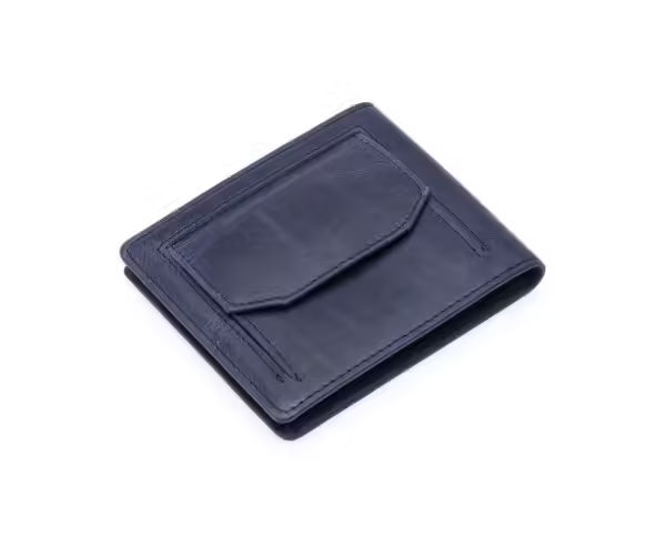 Westpolo Pirus Genuine Tumbled Leather Vintage Wallet Card Holder With Coin Compartment (1625C)
