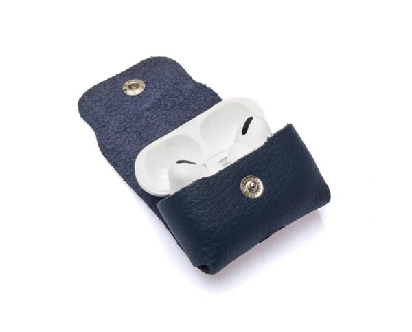 westpolo poine genuine leather case – navy blue gallery img 2