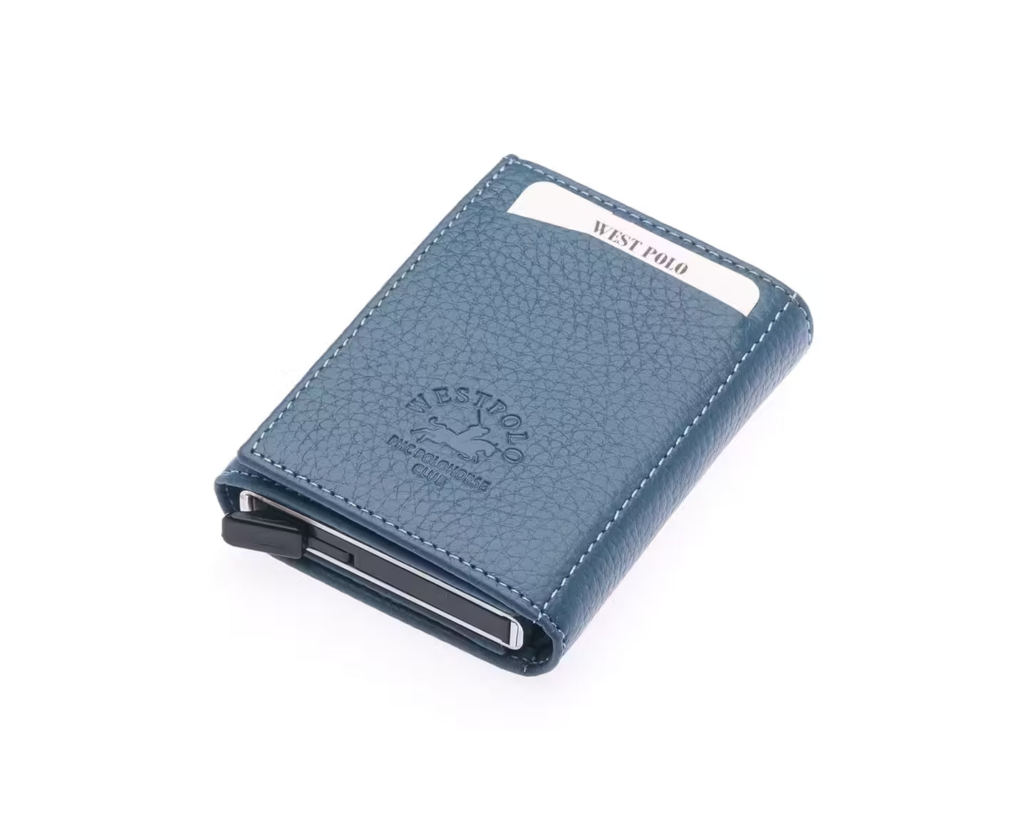 Westpolo Safari Large Card Holder Genuine Leather Unisex Mechanism Wallet (5550)