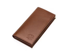 Portefeuille unisexe long en cuir véritable Westpolo Salvia grande capacité pour cartes avec compartiment pour téléphone (977)
