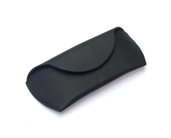 westpolo sunset genuine leather magnet glasses case – black gallery img 2