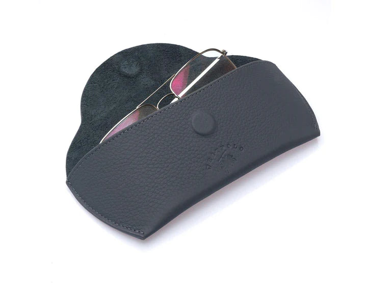 westpolo sunset genuine leather magnet glasses case – gray featured img