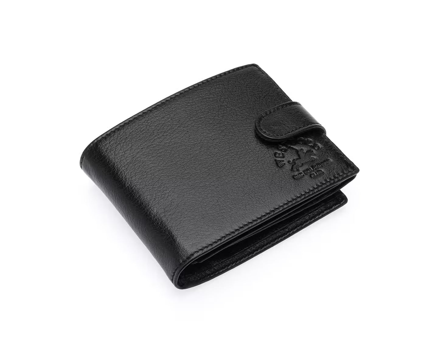 Portefeuille homme Westpolo Thomas en cuir véritable avec porte-cartes, compartiments pour pièces et cartes (61P)
