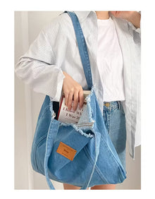 Sac bandoulière en denim pour femme (EGB168)