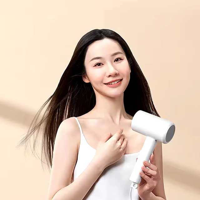 XIAOMI MIJIA Portable Anion Hair Dryer H101 - 1600W Quick Drying, Professional Foldable Design, 50 Million Negative Ions for Home & Travel Hair Care