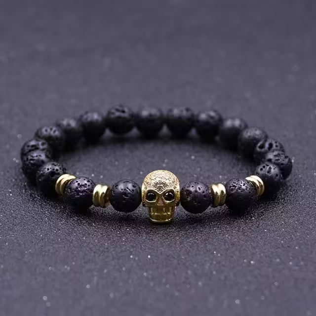 Bracelet de perles squelette en zircon (EGBT113)