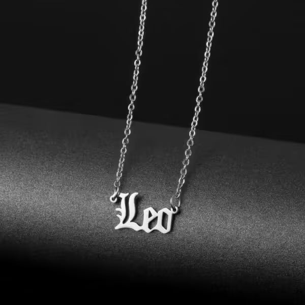Zodiac Sign Pendant Stainless Steel Unisex Necklace (EGN084)