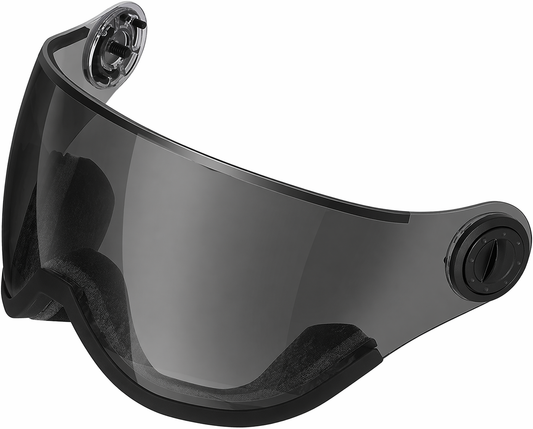 Ski Helmet Replacement Visor – Anti-Fog UV Protection Lens | Gray/Black Tinted Snow Helmet Shield (Set of Two)