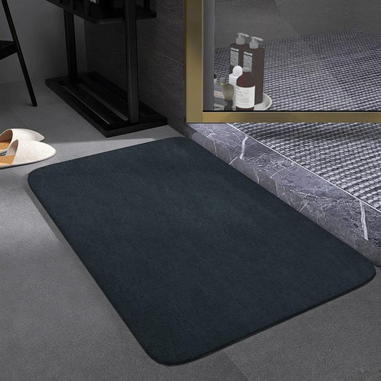 40*60cm Rectangular Absorbent Anti Slip Rubber Quick Dry Bath Mat (EGM020)