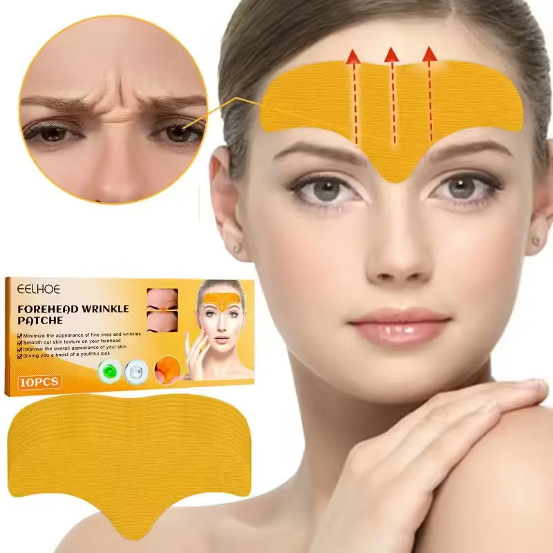 Anti-wrinkle forehead gel patch 10 pcs set