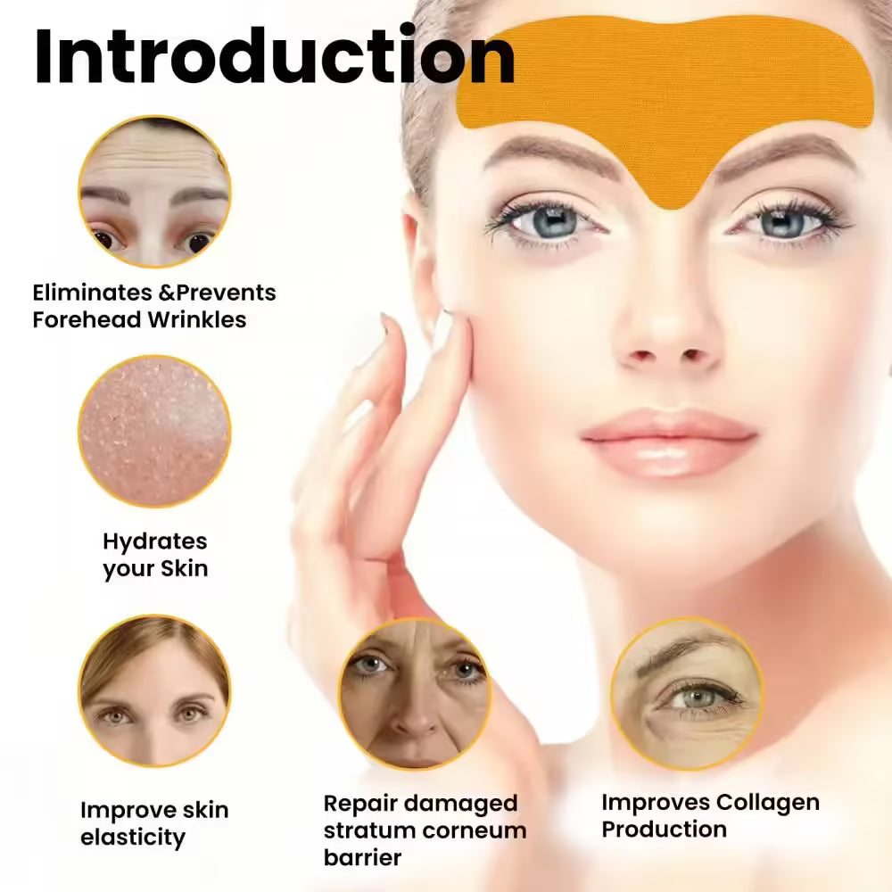 Anti-wrinkle forehead gel patch 10 pcs set