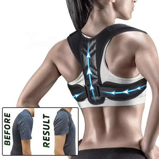 Adjustable Posture Corrector for Men and Women - Prevents Hunchback, Supports Shoulders and Spine