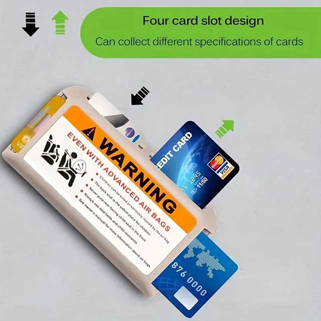 1 Pack Car Visor Card Holder – Durable PVC Temporary Parking Card & ID Storage Box for Credit Cards & Safe Organization