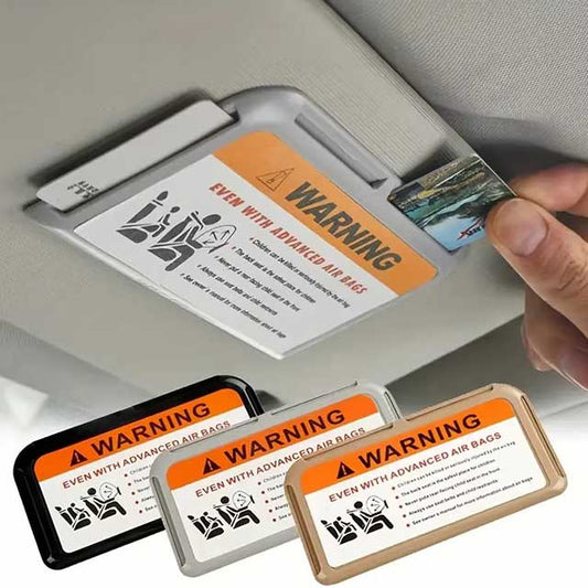 1 Pack Car Visor Card Holder – Durable PVC Temporary Parking Card & ID Storage Box for Credit Cards & Safe Organization