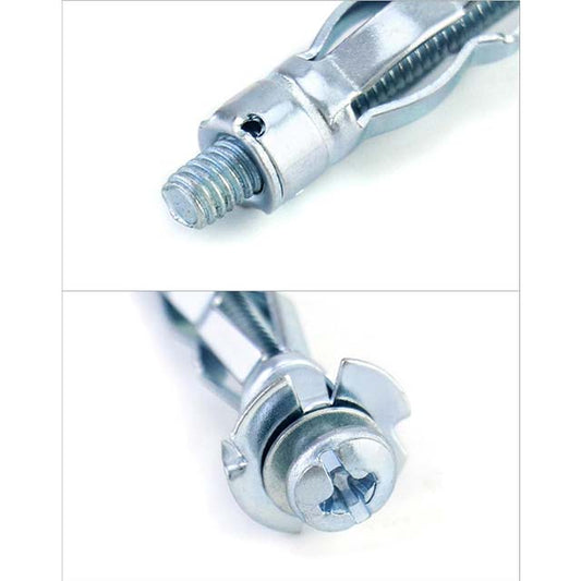 1-Piece Carbon Steel Hollow Drive Wall Anchor Screws Assortment Kit – Heavy-Duty Anchoring Solution for Varying Wall Thickness