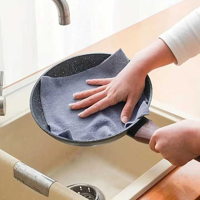 1 Roll Kitchen Dishwashing Towel – Absorbent & Dust-Free Cleaning Cloth for Home & Car