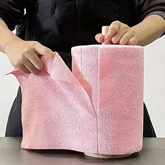 1 Roll Kitchen Dishwashing Towel – Absorbent & Dust-Free Cleaning Cloth for Home & Car