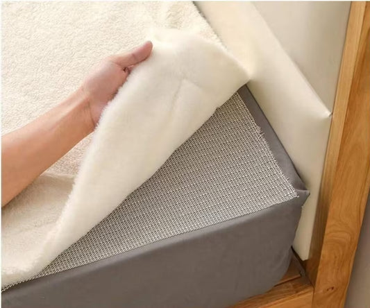 (70*200cm) 1 piece Tatami PVC Foam Anti-Slip Mesh Cloth Adsorption Bed Sheet Cushion Sofa Carpet Fixed Anti-Slip Device