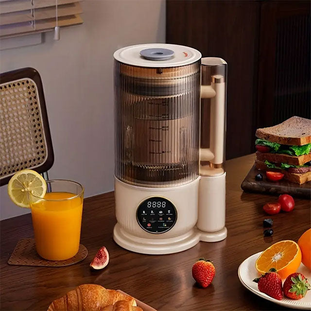 1.5L Large-Capacity Nut Milk & Juice Maker – Low-Noise, High Borosilicate Glass, Automatic Heating for Soy, Almond, & Plant-Based Milk