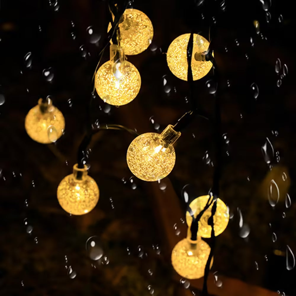 Guirlande lumineuse solaire LED 20-100 ampoules extérieur