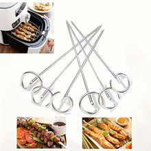 10-Piece Air Fryer Skewer Set – Universal 304 Stainless Steel Vertical Grill & Baking Needles