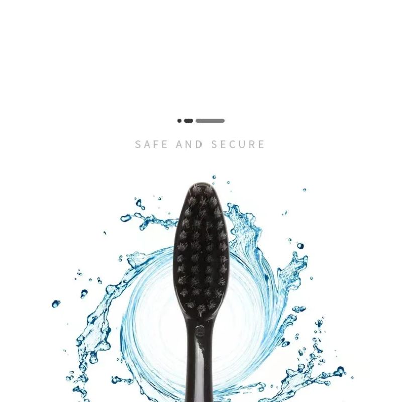 10-Piece Bamboo Charcoal Infused Toothbrush Set – Ultra-Fine Soft Bristles for Sensitive Gums – Deep Oral Cleaning & Plaque Removal – Luxury Couple & Family Suit (Black Hair / Multi-Color Handles)