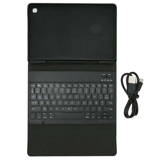 10.4-Inch French Wireless Bluetooth Tablet Keyboard Cover – Striking Design Tablet PC Case