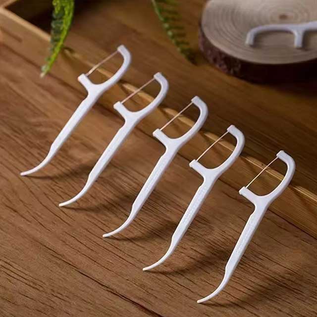 100 PCS Floss Family Pack – Ultra-Fine Disposable Toothpicks with Double Head for Portable Flossing & Dental Care