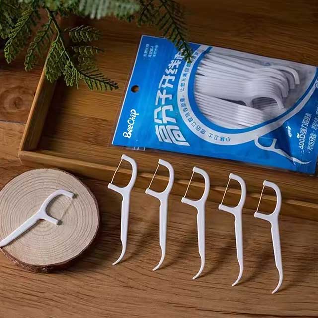 100 PCS Floss Family Pack – Ultra-Fine Disposable Toothpicks with Double Head for Portable Flossing & Dental Care