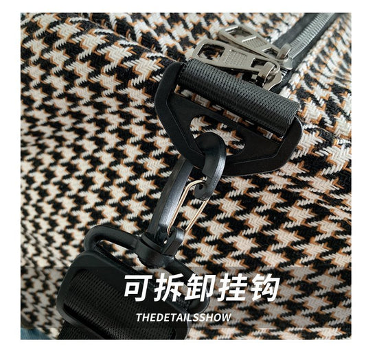 Luxury houndstooth Duffle Hand & Shoulder Bag (EGB161)