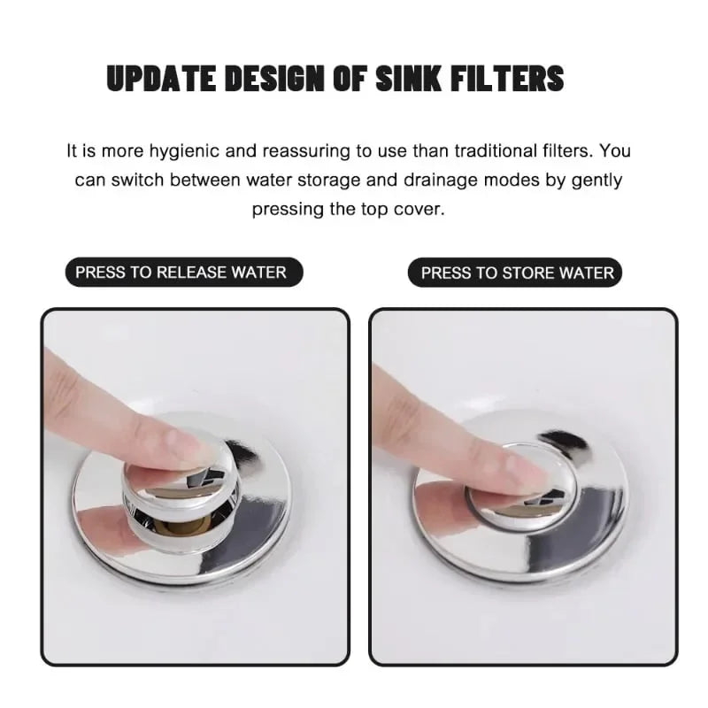 Stainless Steel Floor Drain Filter – Anti-Clog Sink & Bathroom Drain Strainer with Odor Protection