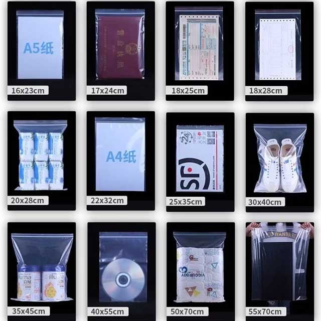 100PCS Mini Zip Lock Bags – Clear PE Plastic Packaging Pouches for Jewelry, Small Items, Samples & Storage