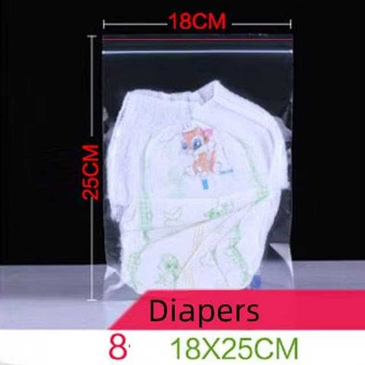 100PCS Mini Zip Lock Bags – Clear PE Plastic Packaging Pouches for Jewelry, Small Items, Samples & Storage