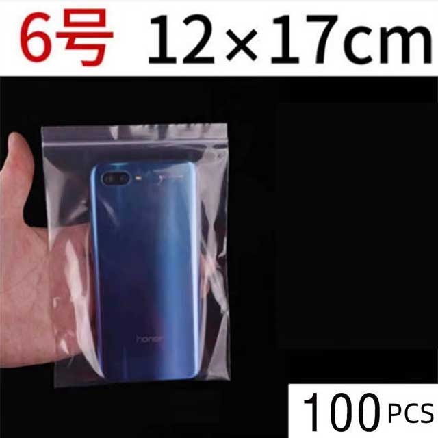 100PCS Mini Zip Lock Bags – Clear PE Plastic Packaging Pouches for Jewelry, Small Items, Samples & Storage