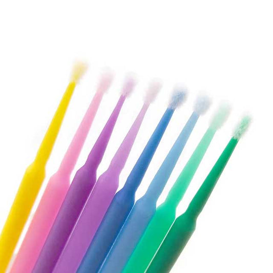 100Pcs Eyelash Cleaning Brushes – Micro Cotton Swabs for Lash Extension & Makeup Removal Tools